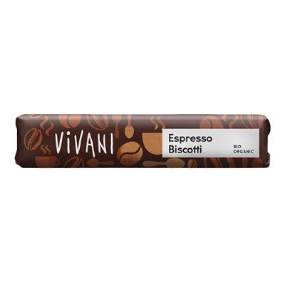 Vivani espresso biscotti bar økologisk 40 g