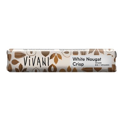 Vivani hvid nougat bar økologisk 35 g