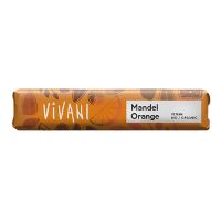 Vivani mandel orange bar økologisk 35 g
