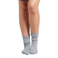 Women's Chunky Bed Sock Dove/Storm Space Dye 1 stk