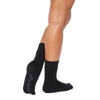 Women's Crew Boot Socks sort str. 34-40 1 stk