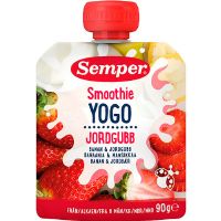 YOGO Smoothie med banan & jordbær fra 6 mdr. 90 g