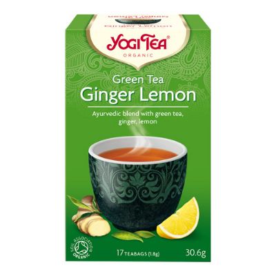 Yogi Green Tea Ginger Lemon økologisk 17 br